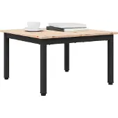 vidaXL Couchtisch Natur 60 x 60 x 36 cm Massives Kiefernholz