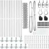 vidaXL Maschendrahtzaun mit Betonsockel 25 x 0,8 m Verzinkter Stahl