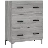 vidaXL Highboard Grau Sonoma 69,5x34x180 cm Holzwerkstoff