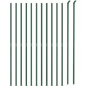 vidaXL Maschendrahtzaun mit Bodenflansch Grün 0,8x25 m