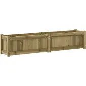 vidaXL Pflanzkübel 2 Stk. Kiefernholz Imprägniert,Material