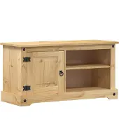vidaXL TV-Schrank Corona 100x40x52 cm Massivholz Kiefer