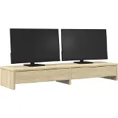 vidaXL Monitorständer mit Schubladen Sonoma-Eiche 100 x 27 x 15 cm Holzwerkstoff