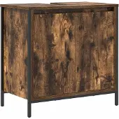 vidaXL Waschbeckenunterschrank Räuchereiche 60x34,5x60 cm