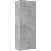 vidaXL Hochschrank Betongrau 70x42,5x225 cm Holzwerkstoff