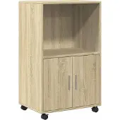 vidaXL Rollschrank Sonoma-Eiche 55x40x91 cm Holzwerkstoff