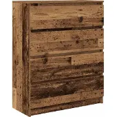 vidaXL Sideboard Altholz-Optik 80x35x99 cm Holzwerkstoff