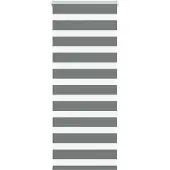 vidaXL Doppelrollo Dunkelgrau 60x150 cm Stoffbreite 55,9 cm Polyester