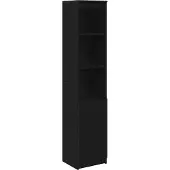 vidaXL Highboard Schwarz Eichen-Optik 37,5x35x180 cm Holzwerkstoff