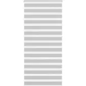 vidaXL Doppelrollo Hellgrau 115x230 cm Stoffbreite 110,9 cm Polyester