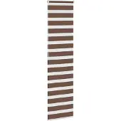 vidaXL Doppelrollo Braun 55x200 cm Stoffbreite 50,9 cm Polyester