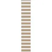 vidaXL Doppelrollo Sandbraun 50x200 cm Stoffbreite 45,9 cm Polyester