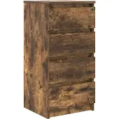 vidaXL Sideboard Räuchereiche 37,5x35x76 cm Holzwerkstoff