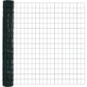 vidaXL Eurozaun Grün 1,6 x 10 m PVC-beschichtetes Eisen