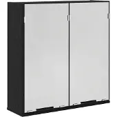 vidaXL Spiegelschrank Schwarz Eichen-Optik 64 x 20 x 67 cm