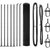 vidaXL Euro-Zaun mit Betonsockel 10 x 1,4 m PVC-beschichteter Stahl
