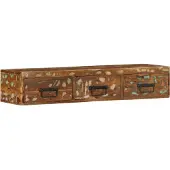 vidaXL TV-Wandschrank 100x30x19 cm Altholz Massiv
