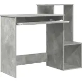 vidaXL Schreibtisch Betongrau 106 x 41 x 88.5 cm Holzwerkstoff