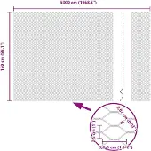 vidaXL Schweißgitterzaun 1,5 x 50 m PVC Grün