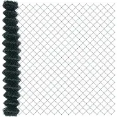 vidaXL Kettenzaun 10 x 1,5 m Stahl Grün