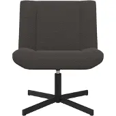 vidaXL Drehstuhl Dunkelgrau 63 x 75 x 76 cm Schafsleder