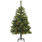 vidaXL Fedde (mit LEDs und silbernen Bällen)