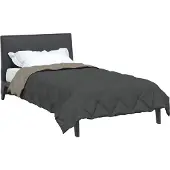 vidaXL Sommerdecke 220 x 155 cm Sommer 200 gsm Hellgrau und Anthrazit