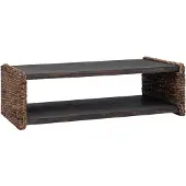 vidaXL Couchtisch Natur 110 x 55 x 35 cm Massives Mahagoni Holz