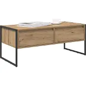vidaXL Couchtisch Kunsthandwerk Eiche 100 x 46 x 40 cm Holzwerkstoff
