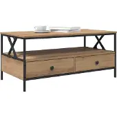vidaXL Couchtisch Artisan-Eiche 100 x 51 x 45 cm Holzwerkstoff