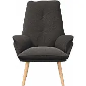 vidaXL Sessel Dunkelgrau 69 x 74 x 93 cm Sherpa-Stoff