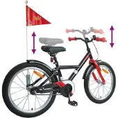 vidaXL Kinderfahrrad 20 Zoll für 6-11 Jahre alt Schwarz