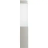 vidaXL Außenwandleuchte Silber 10,5 x 6 x 33 cm Edelstahl und Plastik