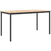 vidaXL Bartisch 200 x 100 x 105 cm Massives Kiefernholz Natur