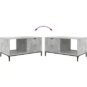 vidaXL Couchtisch Betongrau 90 x 49 x 46 cm Holzwerkstoff