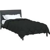 vidaXL Winterbettdecke 135 x 200 cm 450 g/m² Schwarz