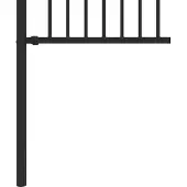 vidaXL Spike-Ringzaun HORST 200 x 130 cm Pulverbeschichteter Stahl