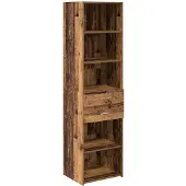 vidaXL Highboard Altholz 50 x 42,5 x 185 cm Holzwerkstoff