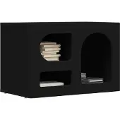 vidaXL TV-Schränk ELST 60 x 35 x 40 cm Schwarz Holzwerkstoff