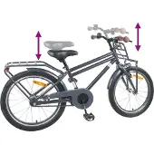 vidaXL Kinderfahrrad 20 Zoll für 6-11 Jahre alt Dunkelgrau