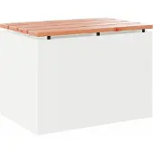 vidaXL Gartenbank Weiß 60 x 40 x 43 cm