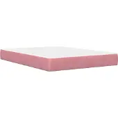 vidaXL Bettgestell mit Matratze mit Kopfteil Rosa 120 x 200 cm Samt
