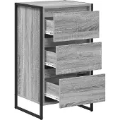 vidaXL Sideboard Graues Sonoma 42 x 36 x 75,5 cm Holzwerkstoff