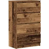 vidaXL Sideboard Altholz-Optik 60x35x98,5 cm Holzwerkstoff