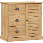 vidaXL Highboard VIGO 78x40x175 cm Massivholz Kiefer