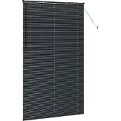vidaXL Balkenjalousien Schwarz 220 x 130 cm Aluminium