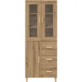 vidaXL Highboard Artisan-Eiche 34,5 x 34 x 180 cm Holzwerkstoff