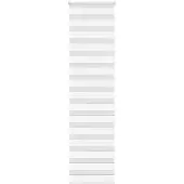 vidaXL Doppelrollo Weiß 60x230 cm Stoffbreite 55,9 cm Polyester