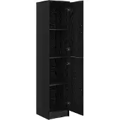vidaXL Highboard Schwarz Eichen-Optik 35 x 39 x 168 cm
