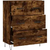 vidaXL Sideboard Räuchereiche 69,5x34x90 cm Holzwerkstoff
